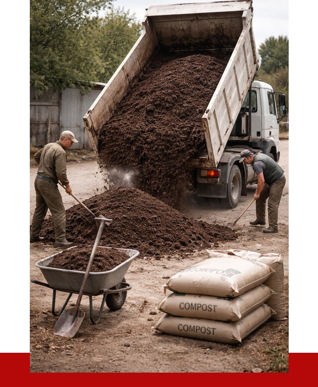 Купить компост в Удомле от 4363 р. за куб с доставкой | ПРОНЕРУДДмл