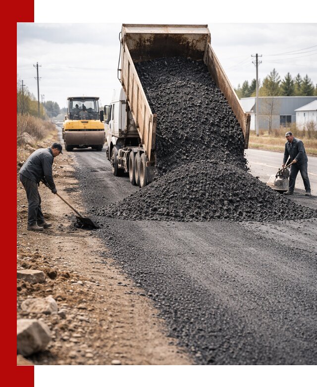 Асфальтовая крошка для дорог в Удомле — поставка и доставка