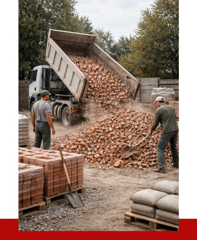 Бой кирпича в Удомле с доставкой от 4363 руб/куб | ПРОНЕРУДДмл