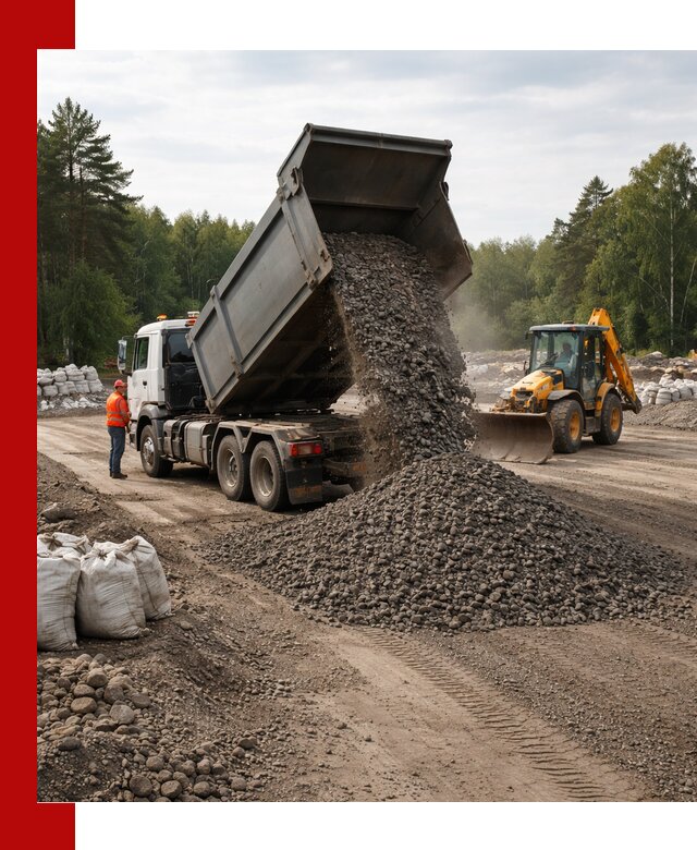 Доставка дробленого асфальта в Удомле для дорожных работ