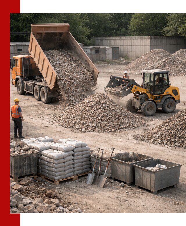 Вторичные материалы для отсыпки в Удомле — поставка и доставка