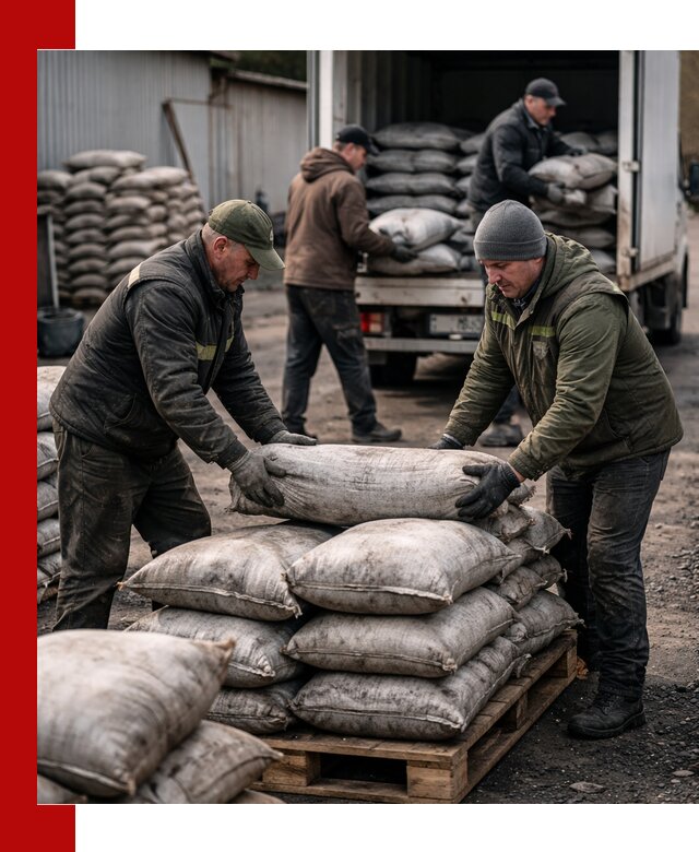 Доставка угля в мешках по выгодным ценам в Удомле