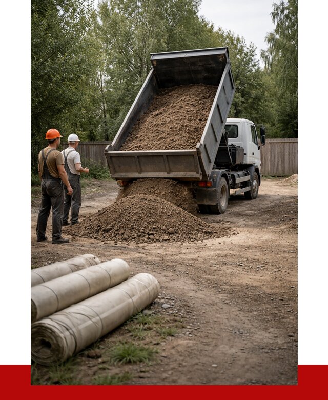 Доставка сыпучих материалов самосвалом в Удомлю от 4363 р. | ПРОНЕРУДДмл