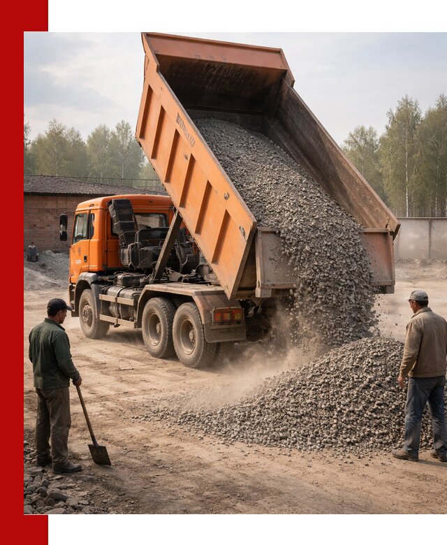 Доставка самосвалом 20 м3 в Удомле быстро и надежно