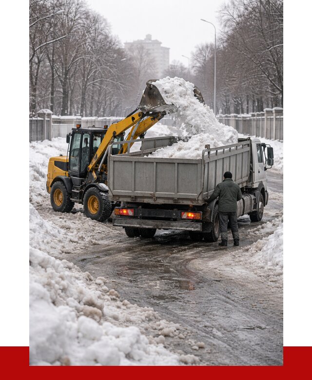 Вывоз снега с погрузкой в Удомле от 3636 р. ПРОНЕРУДДмл