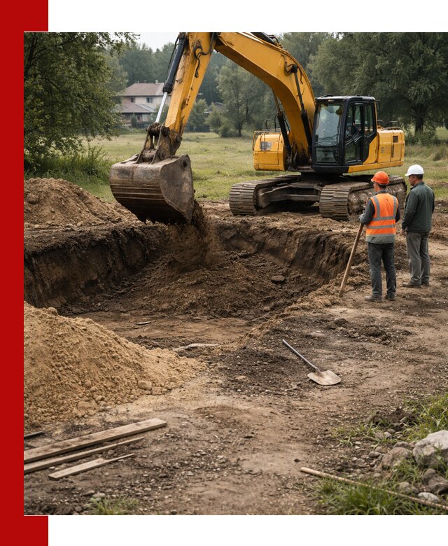 Рытье котлована под фундамент в Удомле (быстро и недорого)