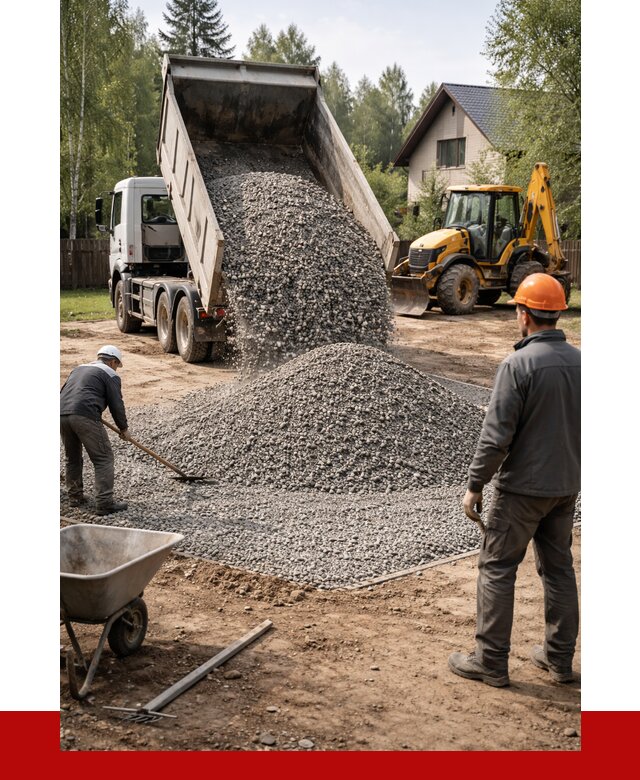 Отсыпка участка щебнем в Удомле от 6753 р. ПРОНЕРУДДмл