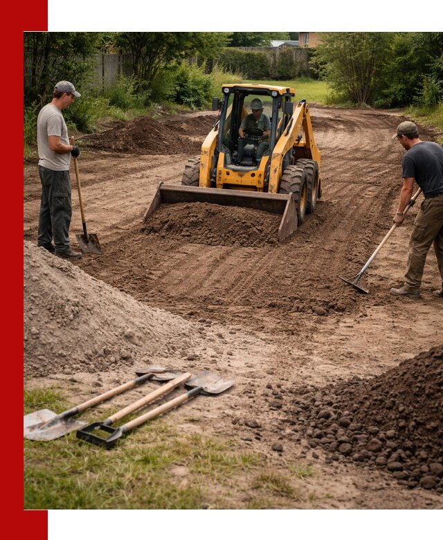 Планировка участка грунтом с вывозом и доставкой в Удомле