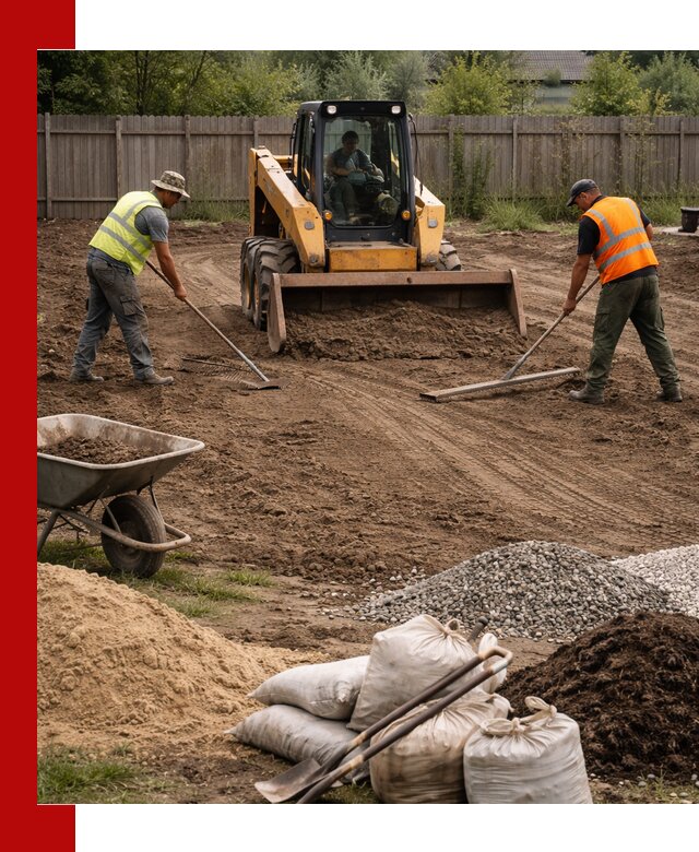 Выравнивание участка под строительство и благоустройство в Удомле