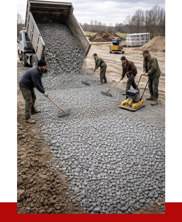 Устройство щебеночной подушки в Удомле от 4675 р. ПРОНЕРУДДмл